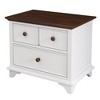 Sapphtopaz Nightstand with Drawers and Handles Wooden Entryway Table Night Stand for Bedroom, Living Room - 4 of 4