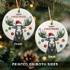 Funny Moose Christmas Ornaments - 2025 Double Sided Ceramic Moose Ornament, Moose Hunting Keepsake - 4 of 4