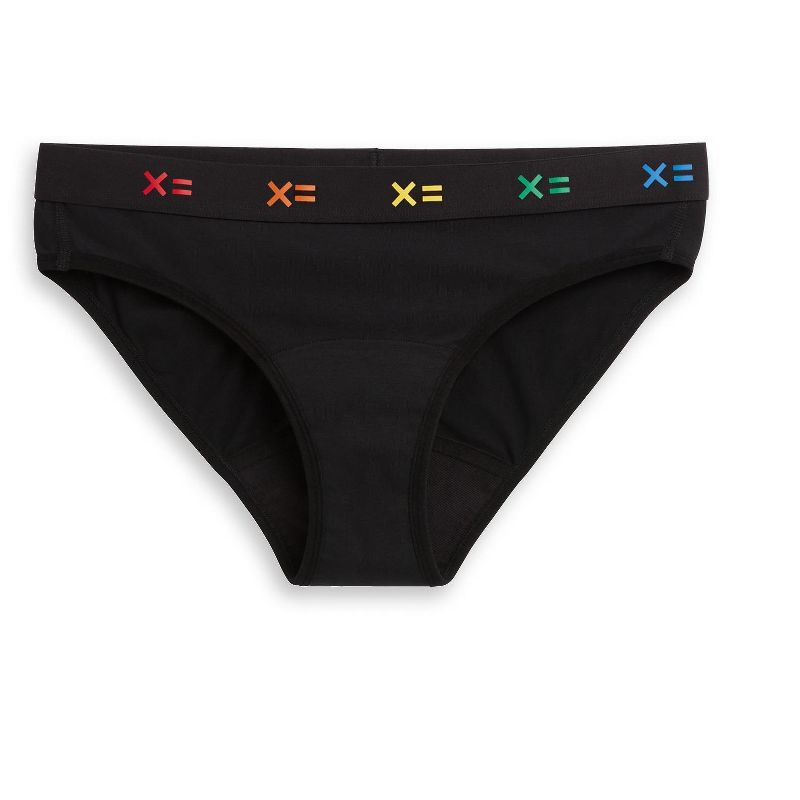 TomboyX Women's First Line Period Leakproof Bikini Underwear, Cotton Stretch Comfortable (3XS-6X), 2 of 3