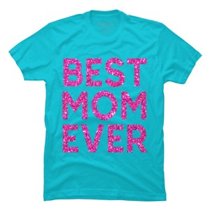Men's Design By Humans Best Mom Ever Confetti Text By MeowShop T-Shirt - 1 of 2