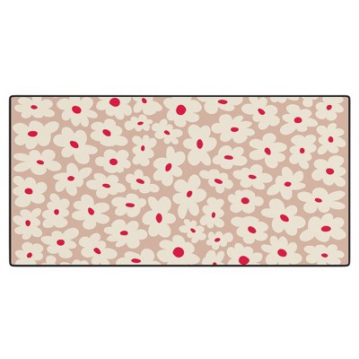 DorisciciArt Minimal floral C Desk Mat - Deny Designs
