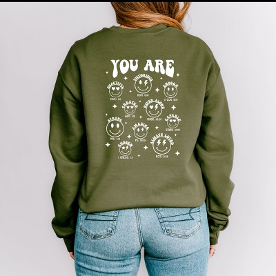 Simply Sage Market You Are Smiley Front And Back Sweatshirt