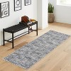 Machine Washable Modern Abstract Area Rug, Non-Slip Soft Velvet Low-Pile Carpet for Living Room, Bedroom, Dining Room, Pet-Friendly - 3 of 4
