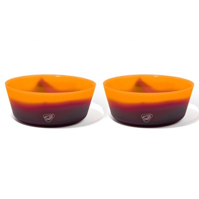 Silipint: Silicone 18oz Squeeze-A-Bowl, Set of 2 Sun Storm