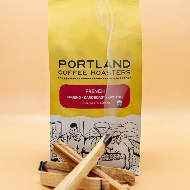 Portland Coffee Roasters Organic French Ground Coffee - 12oz, 4 of 6