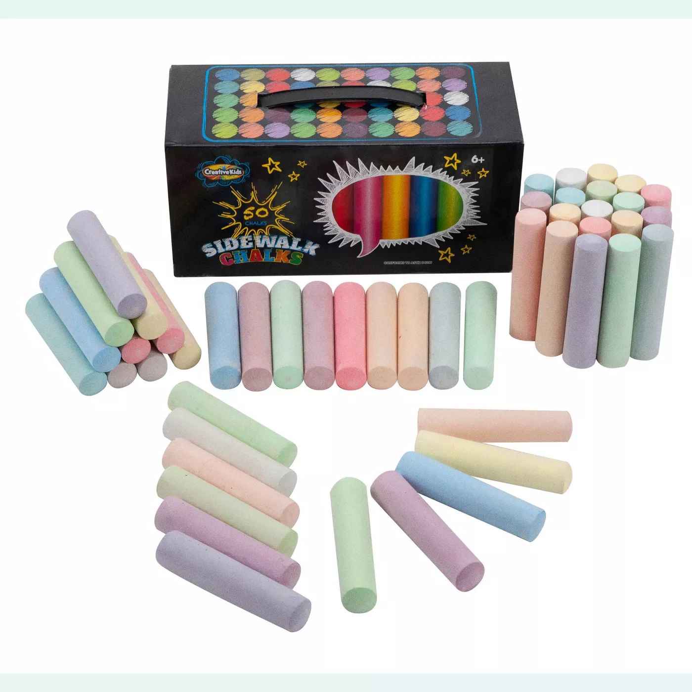 Creative Kids 50ct Sidewalk Chalk - image 1 of 7