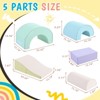 VisioGear 5-Piece Kids Climbing Toys for Toddlers, Kids Crawling and Climbing Indoor Active Play Structure, Colorful, 15.74"*15.74"*9.25" - 3 of 4