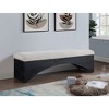 Meridian Furniture,Lawson Velour Fur Fabric Bench - 2 of 4
