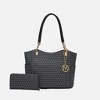 MKF Collection Savannah M Logo Printed Vegan Leather Women’s Tote and Wristlet Wallet by Mia K- 2 pieces - 2 of 4