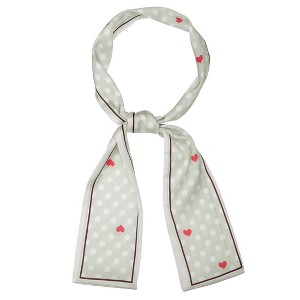Allegra K Women's Skinny Scarves Polka Dot Cute Ribbon Hairband Neck Wraps Neckerchief - 1 of 4