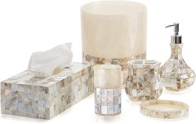 Milano Mother of Pearl Rectangular Tissue Box Cover