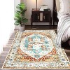 Washable Area Rug - Large Rugs for Living Room, Stain Resistant Carpet, Vintage Rugs for Bedroom, Non Slip Backing, Home Decor Floor Decoration Mat - 3 of 4
