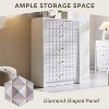 SinCiDo 5 Drawer Dressers for Bedroom, Wood Tall Closet Chest of Drawers with Diamond Panel Decorate, Mid Century Modern Storage Organizer - 3 of 4