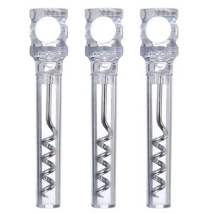 Unique Bargains Portable Travel Pocket Rectangle Wine Bottle Openers 4.2" 3 Pcs - 1 of 3
