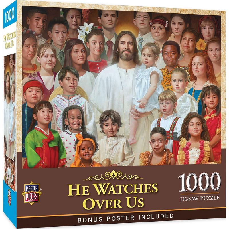 MasterPieces 1000 Piece Jigsaw Puzzle - He Watches Over Us - 19.25"x26.75", 1 of 8