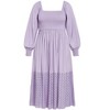 Women's Plus Size Kaya Dress - lavender | CITY CHIC - 4 of 4