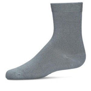Memoi Toddler's and Kids' Basic Soft Rayon from Bamboo Crew Socks - 1 of 4