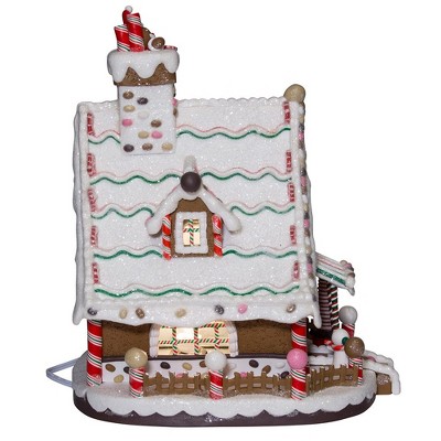 Kurt Adler 12-Inch Multicolor Lighted Christmas Gingerbread House