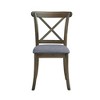 NicBex Dining Chairs Set of 2 Upholstered Chair Cross Back Style Wood Dining Counter Height Chairs for Kitchen - 3 of 4