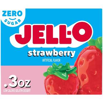 JELL-O Sugar-Free Strawberry Gelatin - 0.3oz