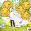 KatchOn, Smile Face Sun Balloons for Party - 26 Inch, Pack of 5 | Mylar Sunshine Balloons, Summer Balloons for Sunshine First Birthday Decorations - 3 of 4