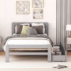 FURNIinspire Beds Twin Size Platform Bed Frame Multifunctional Bed with 2 Drawers, Headboard, Bedroom Furniture, Grey, 77.5"*41.7"*35.4" - 2 of 4