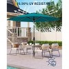 Patio Umbrella, 8 Ribs Outdoor Tilt Market Table Umbrella for Pool, Deck, Backyard - 4 of 4