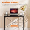COMHOMA 32''/47" Desk, Study Writing Table for Small Space, Save Space Office Desk with Metal Legs - 4 of 4