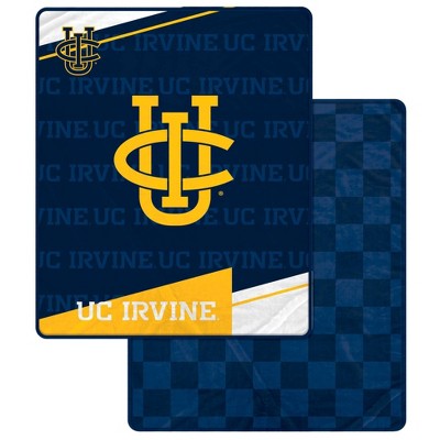 NCAA UC Irvine Anteaters Diagonal Ghost Checker Double Sided Blanket