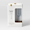 7.78oz 4pk Stemmed Champagne Cocktail Glass Set Blue - Threshold™: Luxury Glassware, Hand Wash, Cold Beverages - 4 of 4