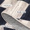 Acekool 2x6 Washable Plaid Rug – Modern Non-Slip Hallway Carpet, Stain-Resistant Geometric Design in Coastal Blue - 3 of 4