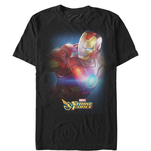 Men's Marvel Strike Force Iron Man T-shirt - Black - X Large : Target