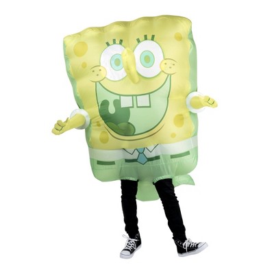 SpongeBob SquarePants Adult Halloween Costume Inflatable Suit Yellow OSFM