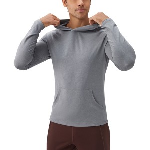 Anna-Kaci Active Men's Long Sleeve Pullover Hoodie with Front Kangaroo Pocket and Athletic Fit - 1 of 4