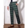 Lars Amadeus Men's Plaid Regular Fit Formal Business Dress Pants - 2 of 4