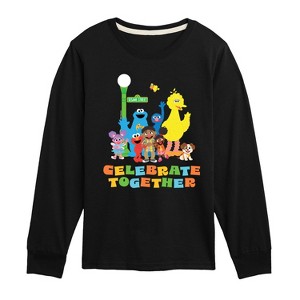 Boys' - Sesame Street - Celebrate Together Long Sleeve Graphic T-Shirt - 1 of 3
