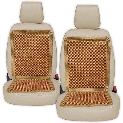 Zone Tech Black Wooden Beaded Comfort Seat Cover - Premium Quality Full Car  Driver Seat Cushion W/ High Ventilation : Target