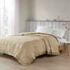 Gracie Mills Lucile Textured Oversized Down Alternative Blanket with Satin Trim - 2 of 4