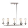 Craftmade Lighting Randolph 8 - Light Island Pendant Light in  Flat Black/Brushed Polished Nickel - 2 of 4