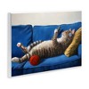 Stupell Industries Cat Couch Relaxing Red Yarn Ball Pet Portrait Wall Plaque Art, 19" x 13" - 2 of 4