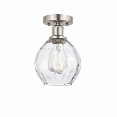 Waverly - 1 Light Semi-Flush Mount In Industrial Style-9.25 Inches Tall and 6 Inches Wide