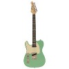 Sawtooth ET Series Left-Handed Electric Guitar, Surf Green with Aged White Pickguard - 2 of 4