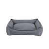 Arlee Home & Pet Cresent Lounger Orthopedic Eco-Friendly Memory Foam Dog Bolster Bed - Gray - S - 2 of 4