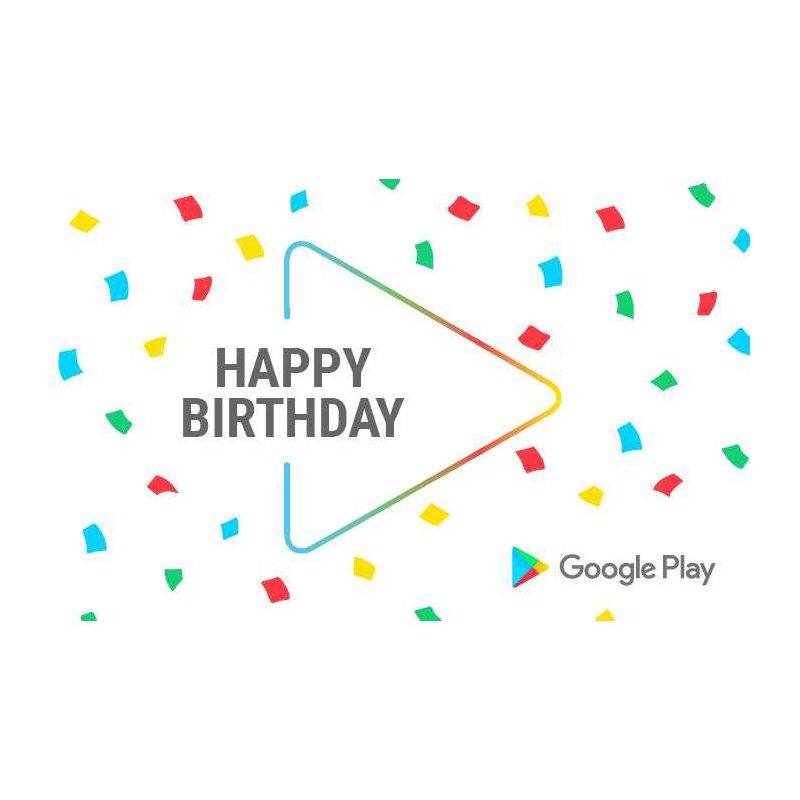 Google Play Birthday Gift Card (Email Delivery), 1 of 5
