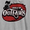Woo Men's World Of Outlaws Logo Long Sleeve Graphic Cotton Sweatshirt Hoodie - 2 of 4