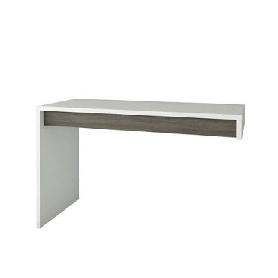 Chrono Reversible Desk Panel Bark Gray/White - Nexera