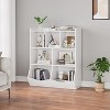 Toy Storage Cabinet, Three-Tier Kids Bookshelf and Bookcase for Storage Books and Toys, Multi Shelf with Cubby Cabinet - 4 of 4