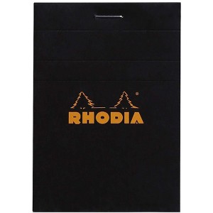Rhodia Staplebound Notepad - Graph 80 sheets - 3 x 4 - Black cover - 1 of 4