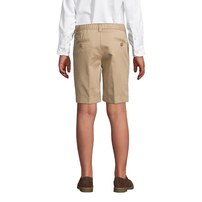 Lands' End School Uniform Little Kids Slim Plain Front Stain Resistant Wrinkle Resistant Chino Shorts, 4 of 6