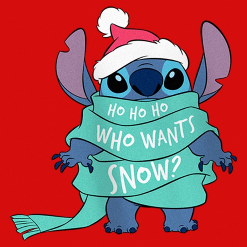 Girl's Lilo & Stitch Who Wants Snow? T-Shirt, 2 of 6
